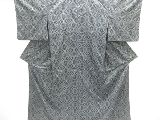 JAPANESE KIMONO / NISHIJIN DENSHO TSUMUGI / ENSEMBLE / WOVEN FLOWER CREST